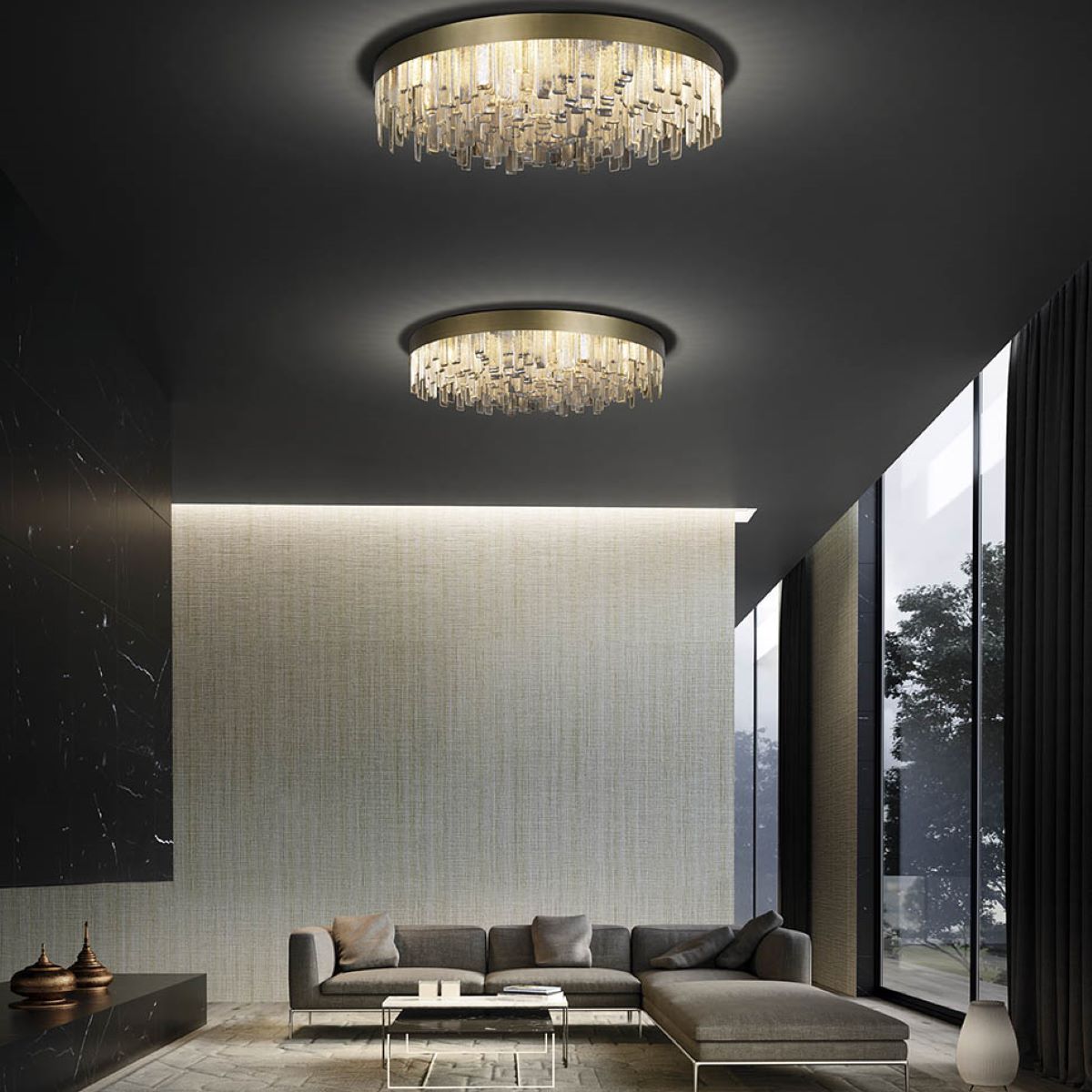 Cosmopolitan lampadario da soffitto di lusso oversize