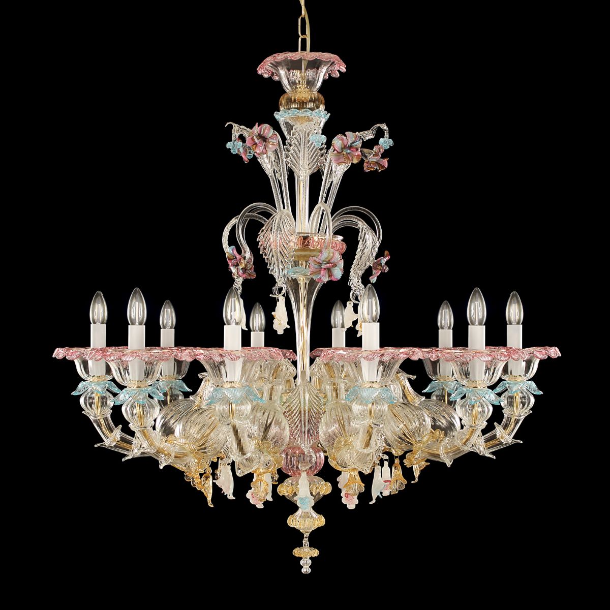 Toffee classic art glass chandelier