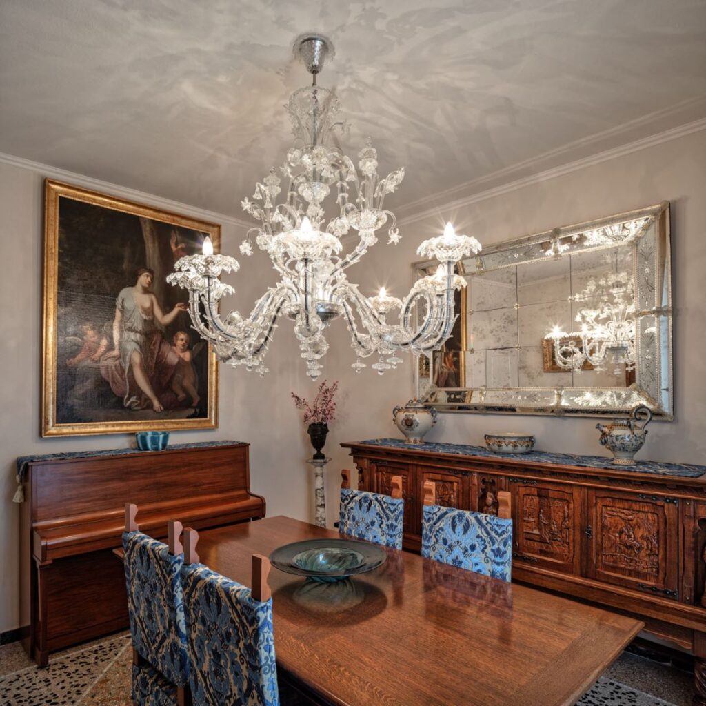 classical chandelier Villa Borghese