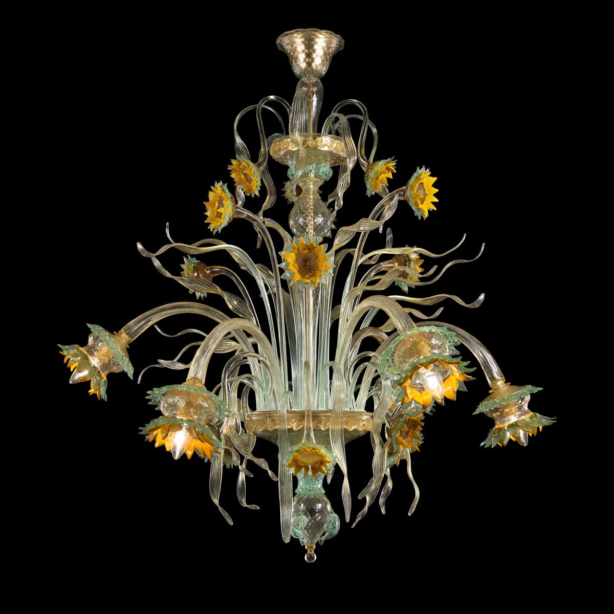 Lampadario veneziano Girasole