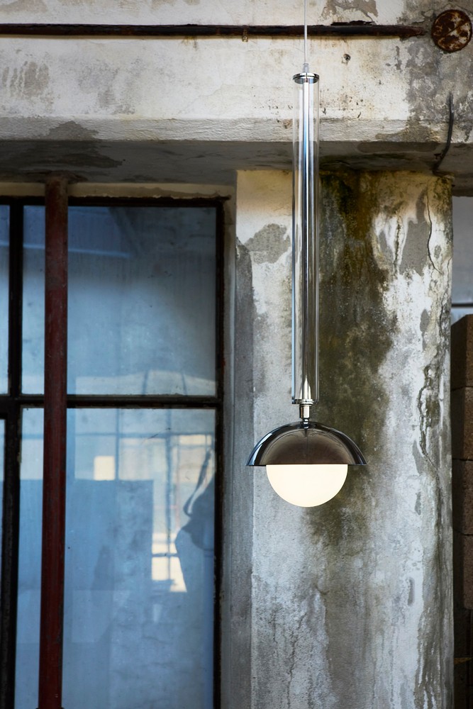 Stimma one-light designer chandelier